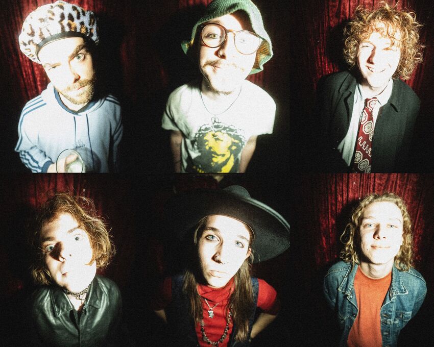 Six individual portraits of Goetia, bright and over-exposed and taken from above eye-level