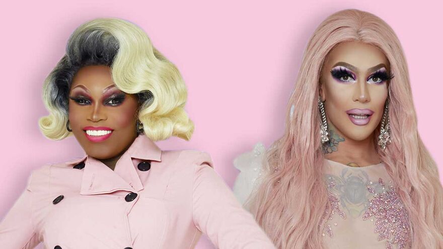 Asia O'Hara and Kameron Michaels Christmas Queens at Brighton Dome