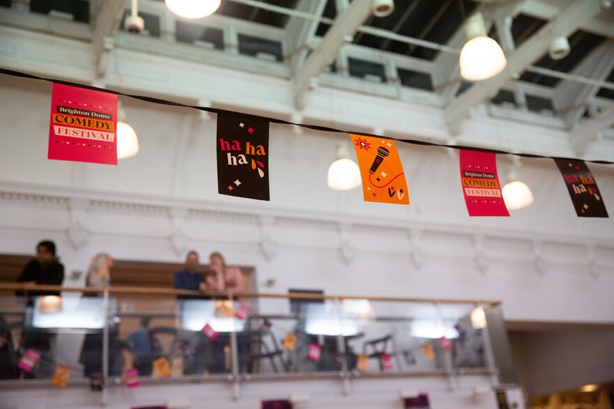 Brighton Dome Comedy Festival bunting