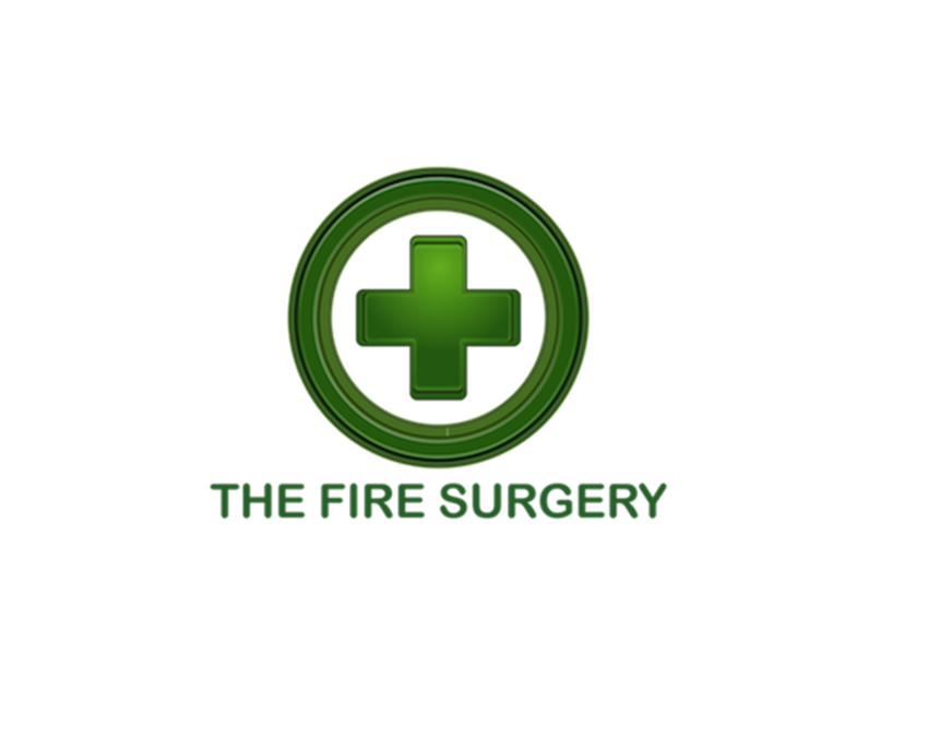  Green logo reading The Fire Surgery