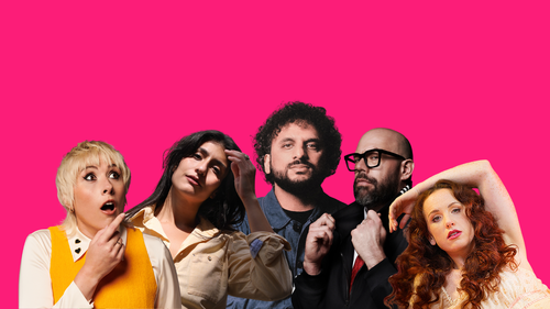 A montage of comedians who are performing at Brighton Dome Comedy Festival