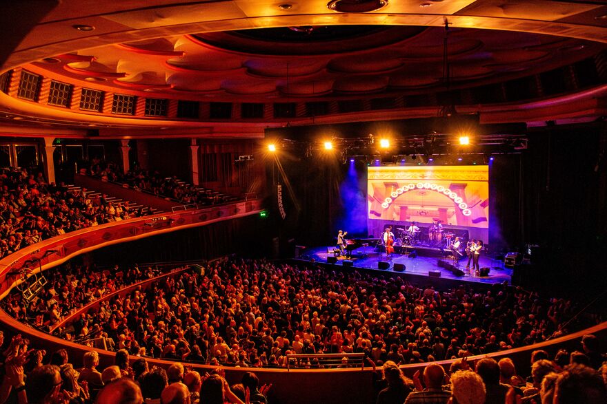 Brighton Dome Concert Hall showing a performance