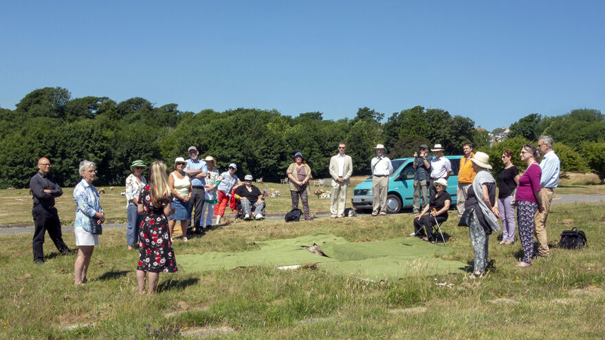 The 200 to 300-year-old remains of 18 individuals, discovered during redevelopment work at Brighton Dome Corn Exchange on the city’s Royal Pavilion Estate last year, have been laid to rest at the Memorial Cemetery, Woodingdean. 