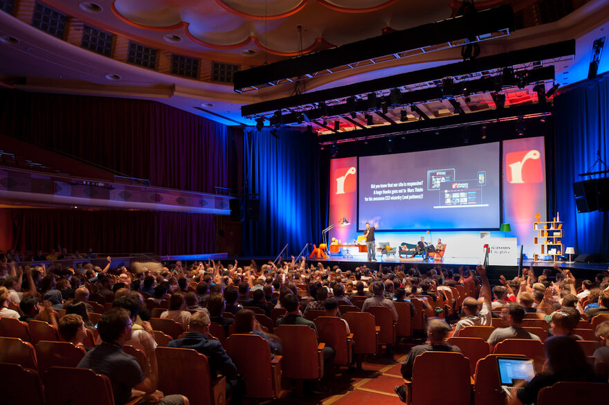 A conference being held in Brighton Dome's Concert Hall 