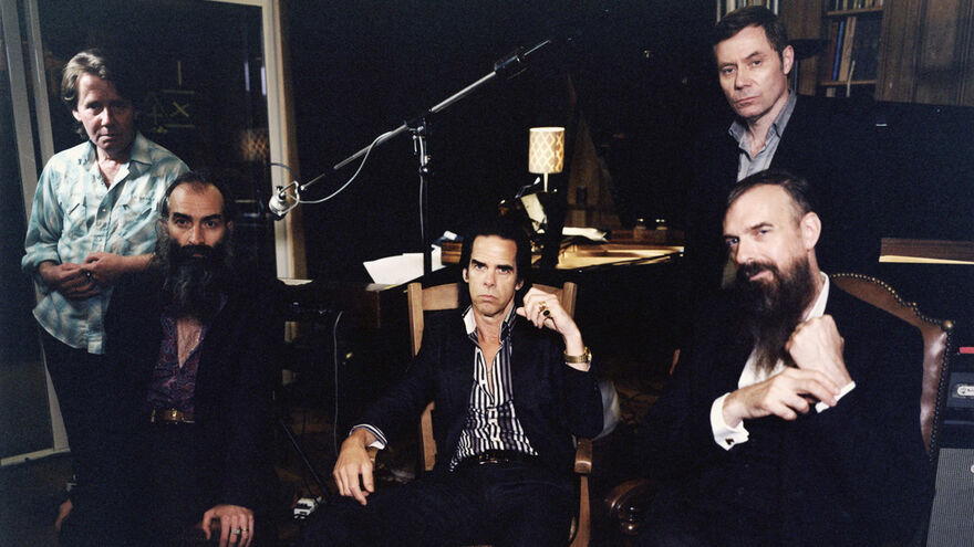 Nick Cave on stage