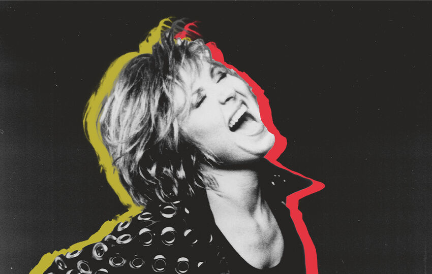 Cutout of Lulu singing with a neon outline