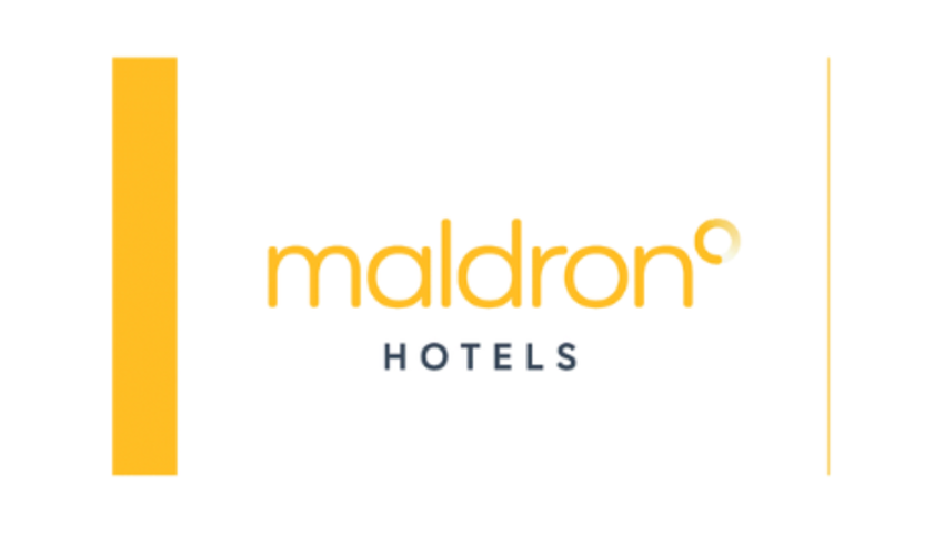 Yellow and black logo reading maldron HOTELS