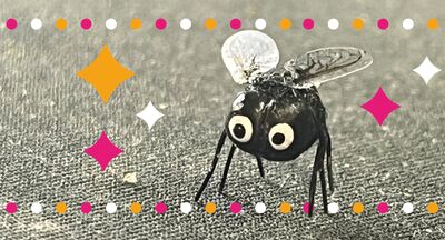 A small crafted fly