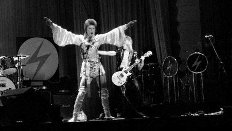 David Bowie at Brighton Dome, 23 May 1973, Photographer unknown, Saler Photographic